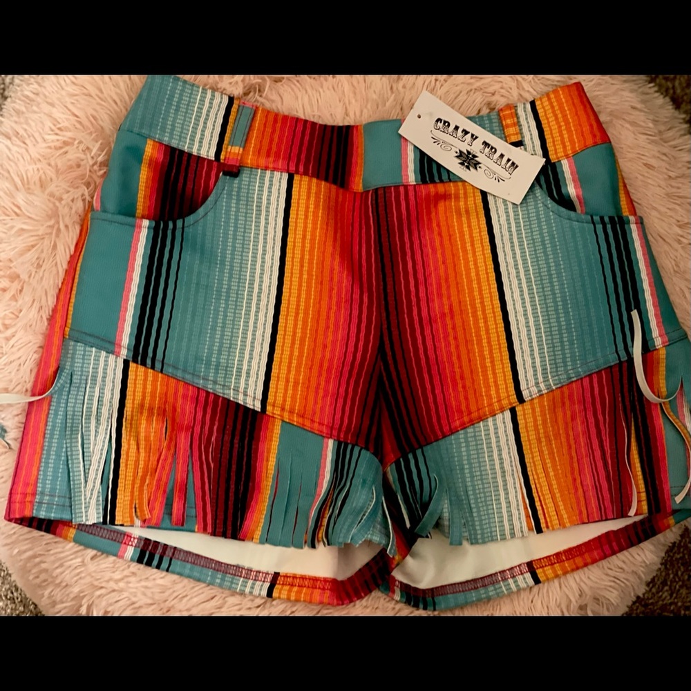 Crazy Train Serape Shorts
